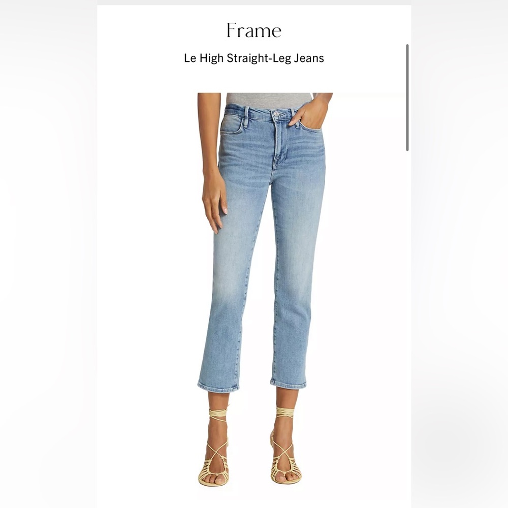 Frame le high straight jeans
